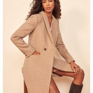 NWT Reformation Cumberland Tan Wool Coat